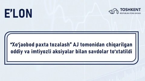 DIQQAT: QIMMATLI QOG‘OZLAR HARAKATINI TO‘XTATISH