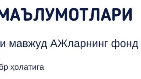 Биржа маълумотлари. Давлат улуши мавжуд АЖларнинг фонд биржасидаги иштироки 2022 йил 1 сентябр ҳолатига
