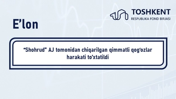 DIQQAT: QIMMATLI QOG‘OZLAR HARAKATINI TO‘XTATISH
