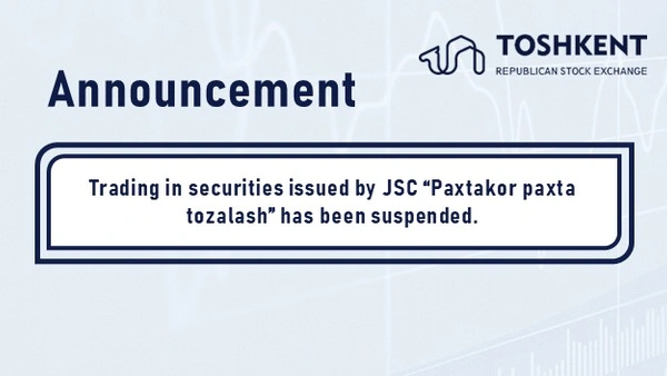 ATTENTION: SUSPENSION OF TRADING IN SECURITIES
