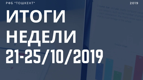 Итоги недели (21-25 октября 2019 г.)