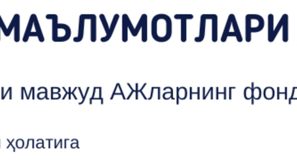 Биржа маълумотлари. Давлат улуши мавжуд АЖларнинг фонд биржасидаги иштироки 2023 йил 1 апрел ҳолатига