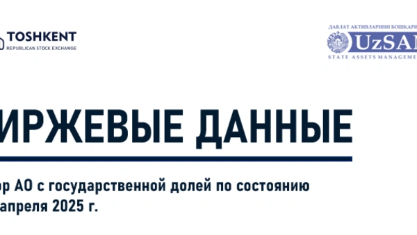 Биржевые данные. Обзор АО с государственной долей по состоянию на 1 апреля 2025 года